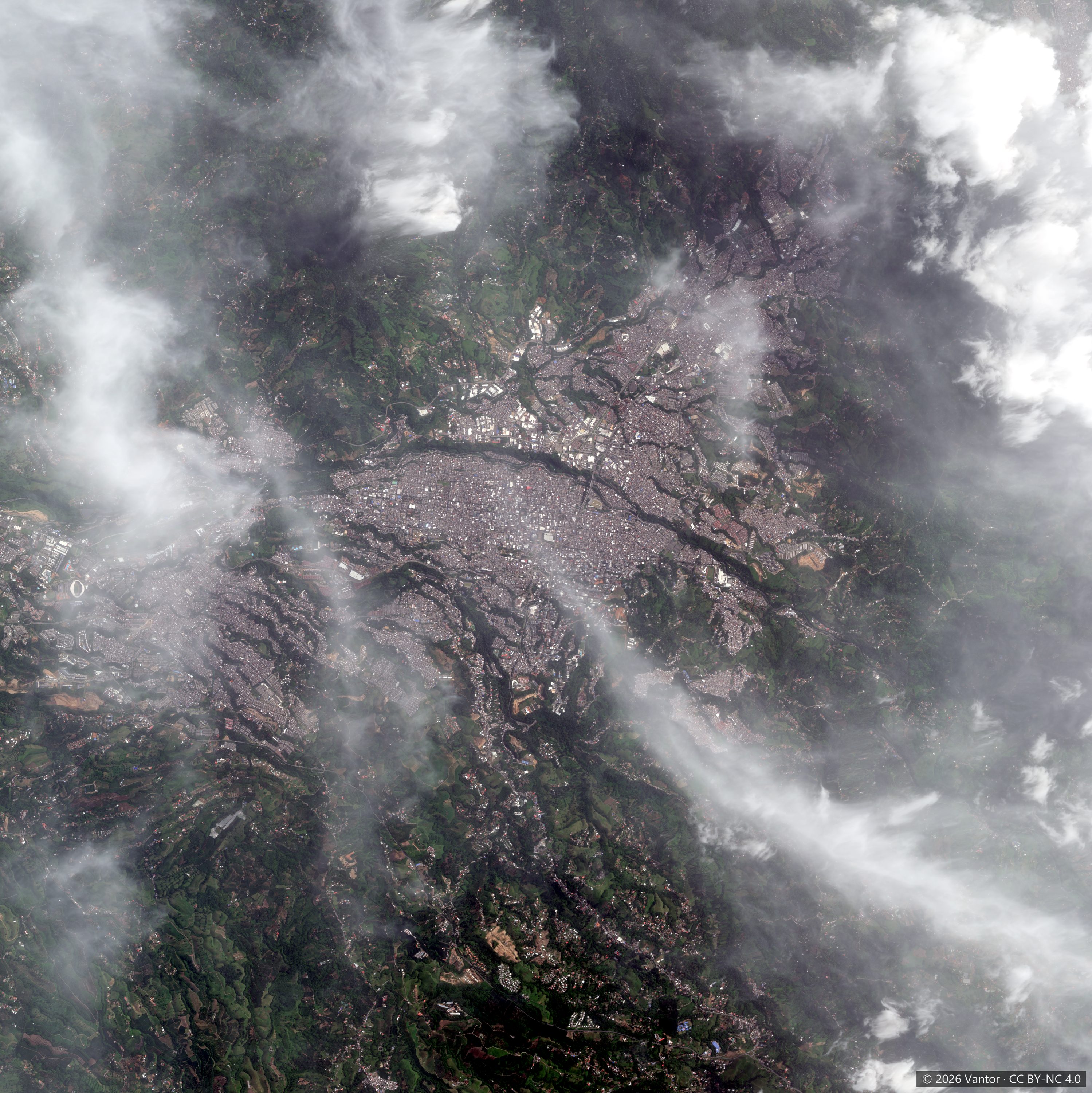 Pereira el 31 de julio de 2026, Vantor WorldView-2, vista general